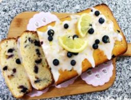 Panque de Limón, Lavanda y Blueberry