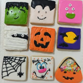 Square Halloween 3 Cookies