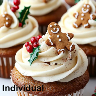 Cupcake de Pan de Jenjibre Individual