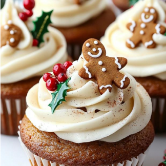 Cupcake de Pan de Jenjibre con 6 Piezas