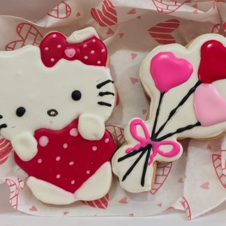 Valentine's Kitty Cookies